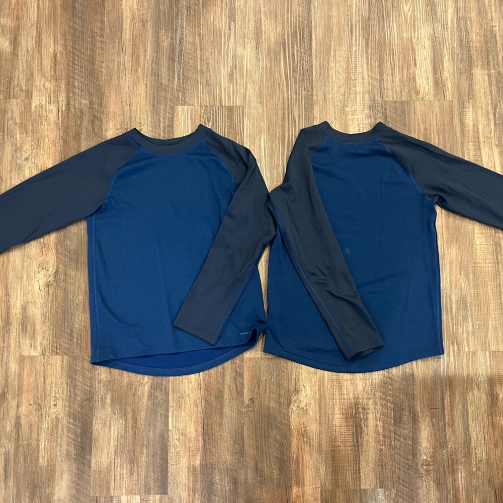 Boy’s Patagonia Capilene® Baselayer- Dark Blue and Black